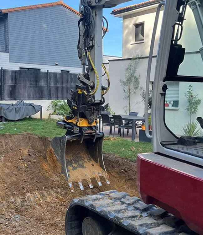 Travaux de déblayage